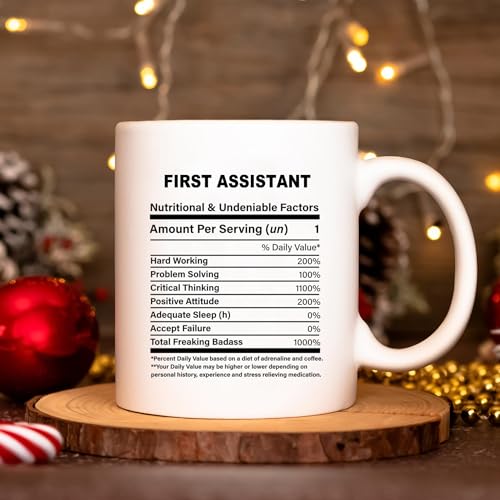First Assistant Appreciation gift Christmas | Ceramic Coffee Mug | 11 OZ