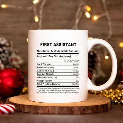 First Assistant Appreciation gift Christmas | Ceramic Coffee Mug | 11 OZ