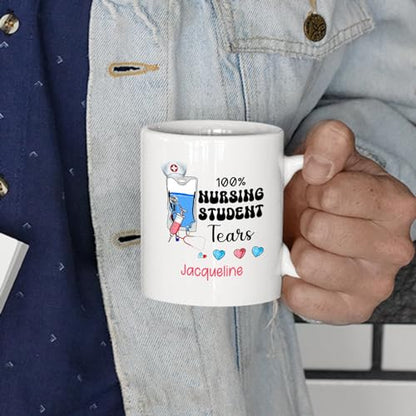 Personalized RN Nursing Student Tears New | Customised Coffee Mug | 11 OZ