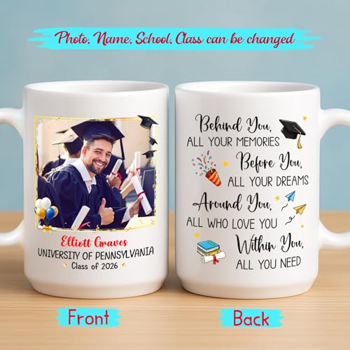 Behind You All Your Memories Before Dreams | Customised Coffee Mug | 11 OZ