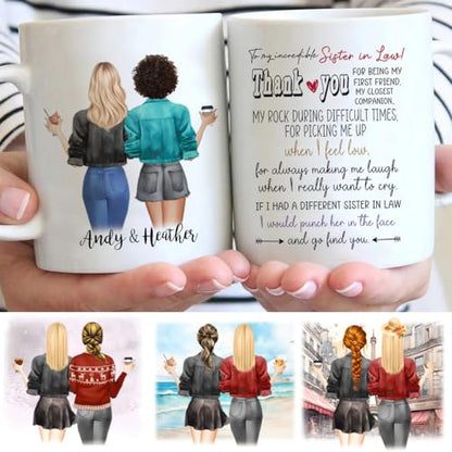 Custom Mother s Day Gifts for Sister In Law | Customised Coffee Mug | 11 OZ