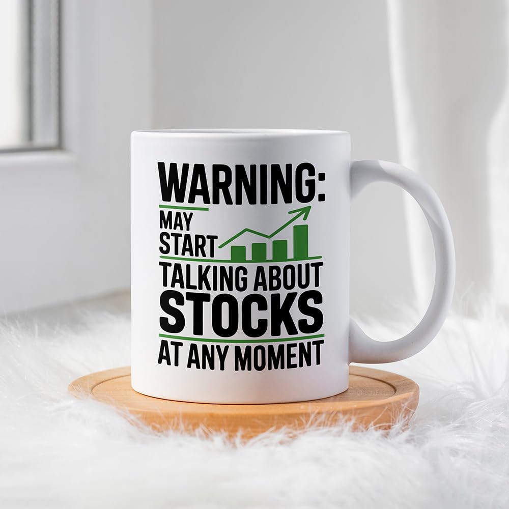 Stock market for Traders and Investors. Funny with Finance Quote. Great Day Trading | Ceramic Coffee Mug | Father's Day Gift | Stylish Printed Design | Tea & Coffee Cup | 11oz