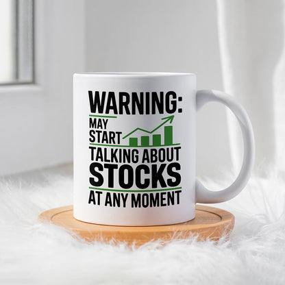 Stock market for Traders and Investors. Funny with Finance Quote. Great Day Trading | Ceramic Coffee Mug | Father's Day Gift | Stylish Printed Design | Tea & Coffee Cup | 11oz