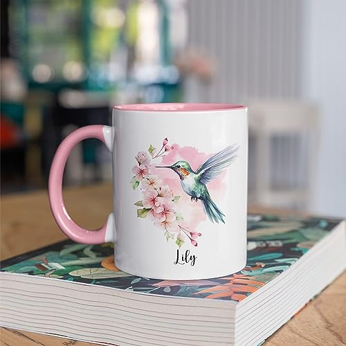 Personalized Hummingbird With Name | Customised Coffee Mug | 11 OZ