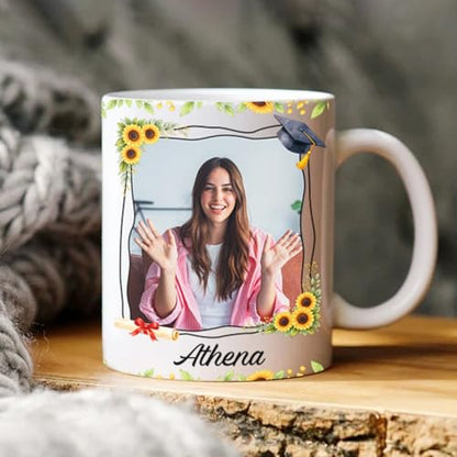 Custom Photo Name Congratulations Graduates | Customised Coffee Mug | 11 OZ
