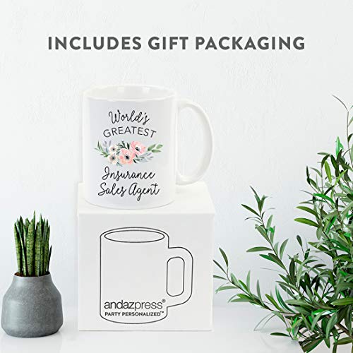 Gift for Women World s Greatest Insurance | Ceramic Coffee Mug | 11 OZ