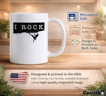 Funny Rock Climbing Gifts Climber Gift Idea | Ceramic Coffee Mug | 11 OZ