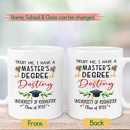Personalized Graduation Travel Gifts Trust | Customised Coffee Mug | 11 OZ