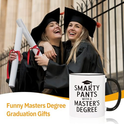 Petalsun Masters Degree Graduation Gifts Funny | Ceramic Coffee Mug | 11 OZ