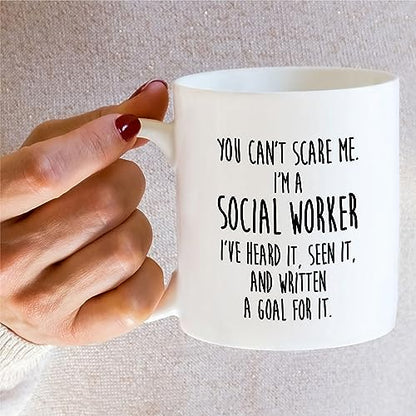Funny Social Worker Gift Work Graduation | Ceramic Coffee Mug | 11 OZ