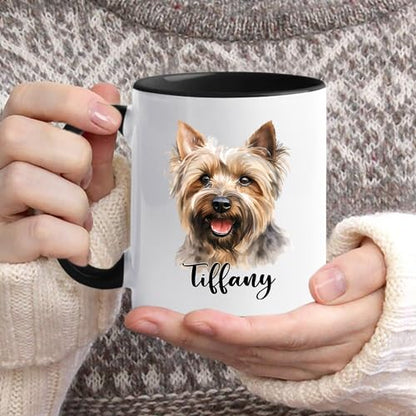 Personalized Yorkshire Dogs Accent Unique | Customised Coffee Mug | 11 OZ