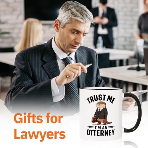 Shqiueos Funny Lawyer Gifts for Women Men | Ceramic Coffee Mug | 11 OZ
