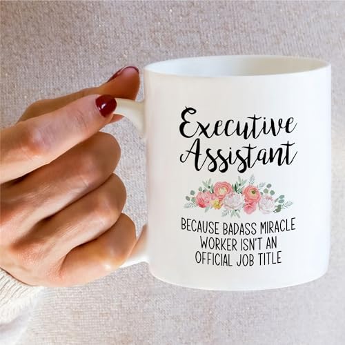 Funny Executive Assistant Badass Miracle | Ceramic Coffee Mug | 11 OZ
