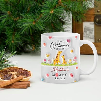 New Mommy Accent Personalized First Mother | Customised Coffee Mug | 11 OZ