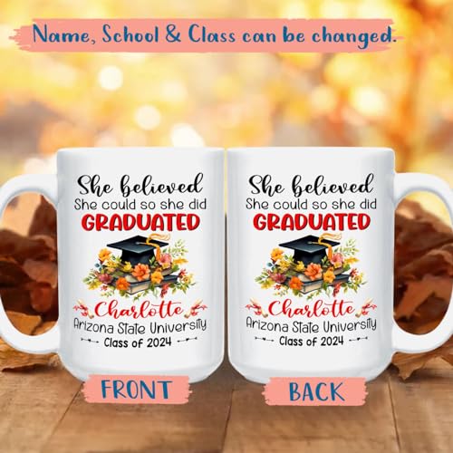 She Believed Could So Did Personalized | Customised Coffee Mug | 11 OZ