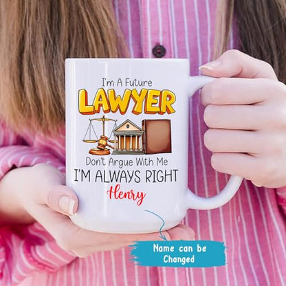 Lawyer Judge I m A Future Customized Law | Customised Coffee Mug | 11 OZ