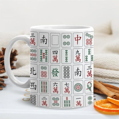 Mahjong Gifts for Women Gift Mah Jong Players | Ceramic Coffee Mug | 11 OZ