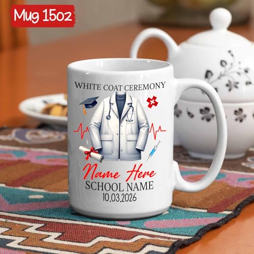 Personalized Coat Ceremony Custom Name | Customised Coffee Mug | 11 OZ