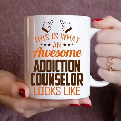 Awesome Addiction Counselor This Is What an | Ceramic Coffee Mug | 11 OZ