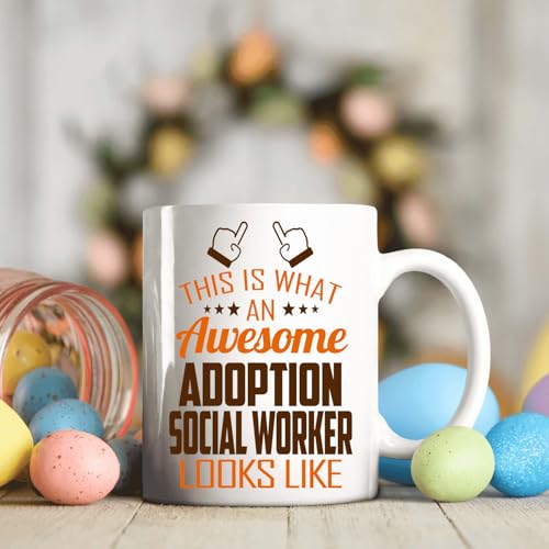 Awesome Adoption Social Worker This Is What an | Ceramic Coffee Mug | 11 OZ