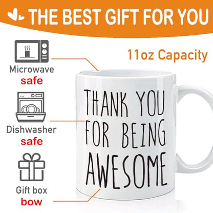 Thank You Gift for Coworker Employee | Ceramic Coffee Mug | 11 OZ