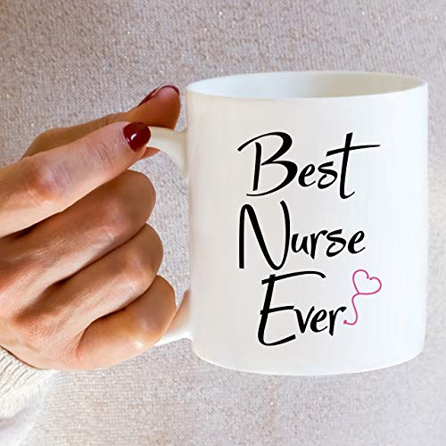 Funny Best Nurse Ever Sarcasm Inspirational | Ceramic Coffee Mug | 11 OZ