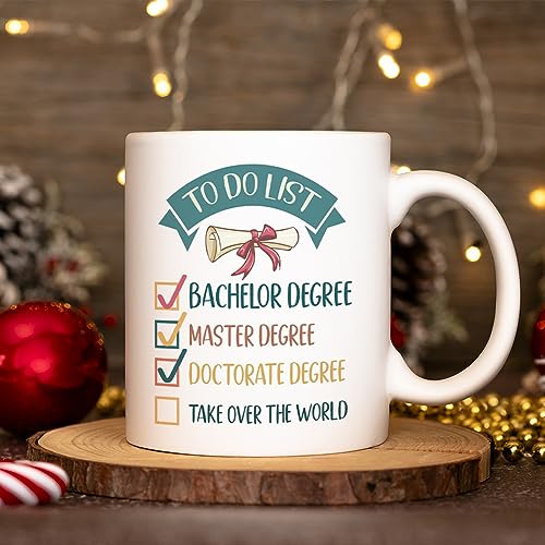 PhD Doctor Graduation Gifts Doctorate Degree | Ceramic Coffee Mug | 11 OZ