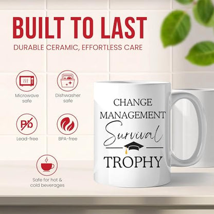 Change Management Graduation Organizational | Ceramic Coffee Mug | 11 OZ