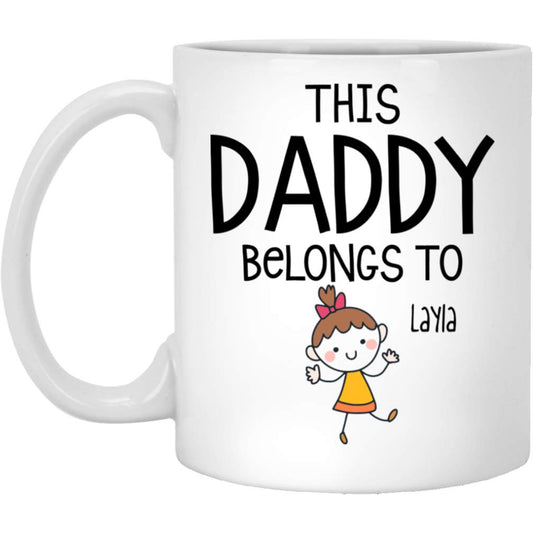 Dad Mug | Ceramic Coffee Mug | Father's Day Gift | Stylish Printed Design | Tea & Coffee Cup | 11oz