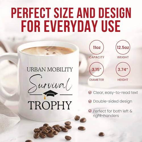 Urban Mobility Graduation Transportation | Ceramic Coffee Mug | 11 OZ
