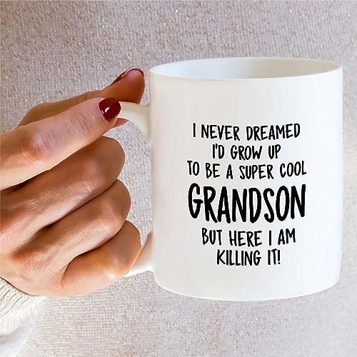 Funny Grandson Humor Sarcasm Sarcastic | Ceramic Coffee Mug | 11 OZ