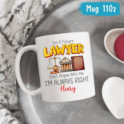 Lawyer Judge I m A Future Customized Law | Customised Coffee Mug | 11 OZ