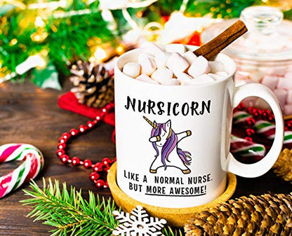 Nursicorn Funny Nurse Gifts Gag Gift Ideas for | Ceramic Coffee Mug | 11 OZ