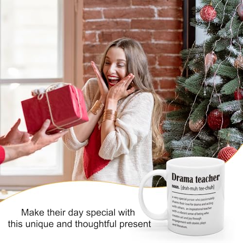 XQLZY Drama Teacher Definition Graduation Back | Ceramic Coffee Mug | 11 OZ