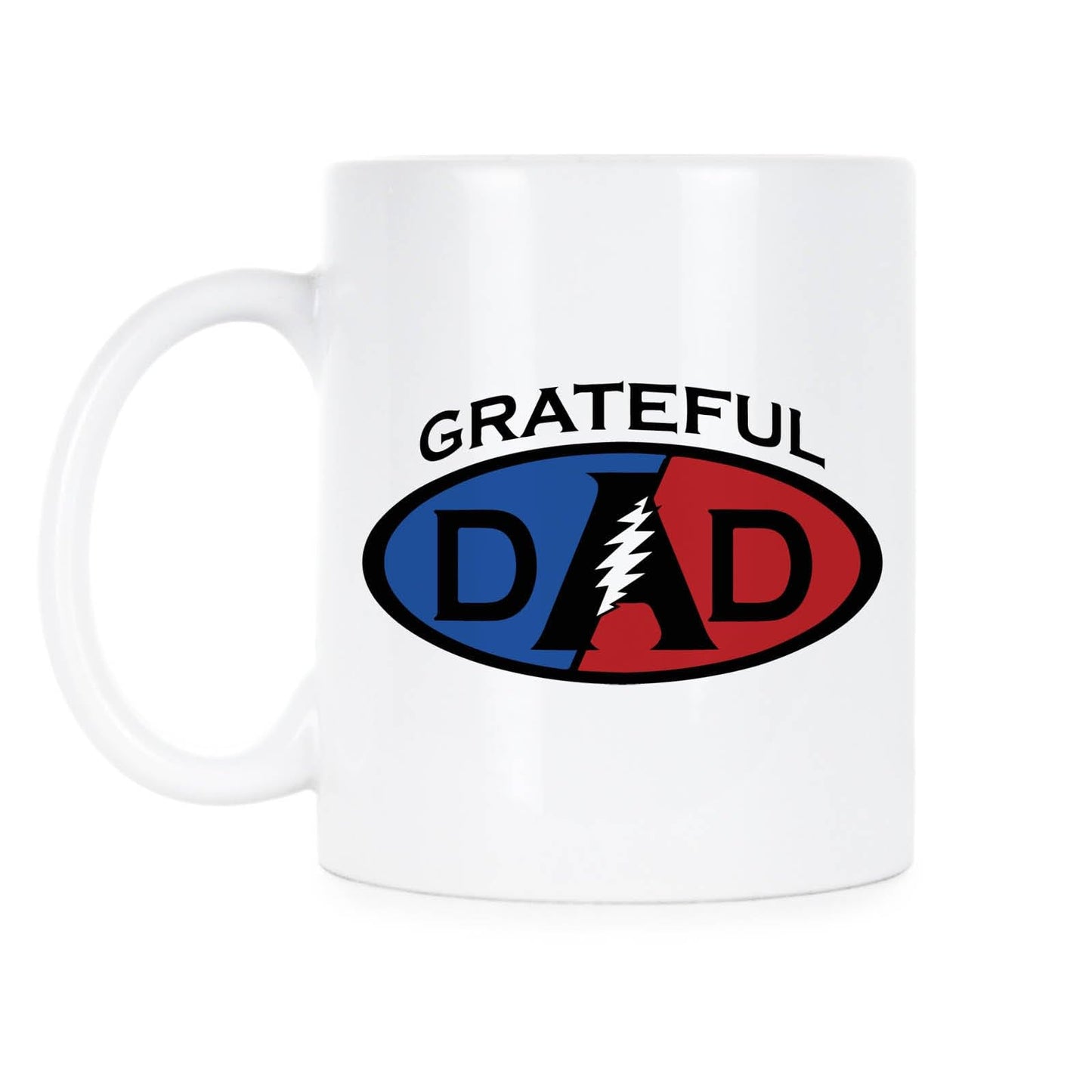 Grateful Dad Deadhead Coffee Dead Head Mugs | Ceramic Coffee Mug | Father's Day Gift | Stylish Printed Design | Tea & Coffee Cup | 11oz