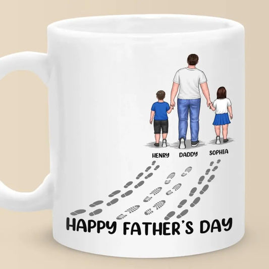 Happy Father s Day Gift Family Personalized | Customised Coffee Mug | 11 OZ