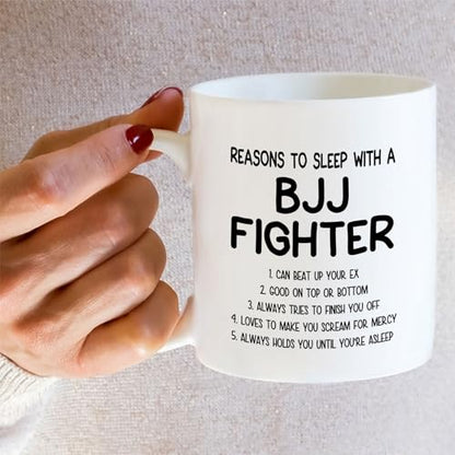 Funny Brazilian Jiu-Jitsu Reasons To Sleep | Ceramic Coffee Mug | 11 OZ