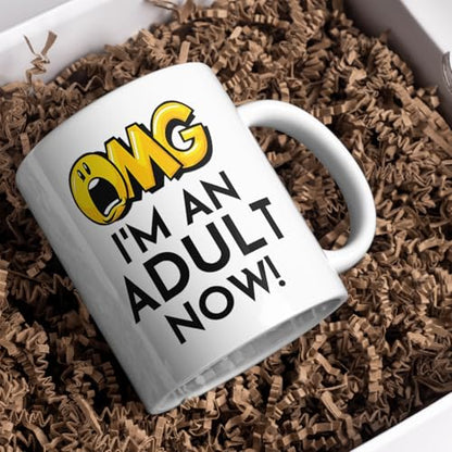 I m An Adult Now Funny Adulting for Graduation | Ceramic Coffee Mug | 11 OZ