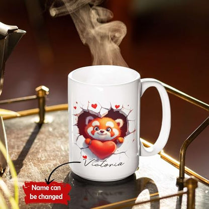 Panda Personalized Animal Accent Gift For | Customised Coffee Mug | 11 OZ