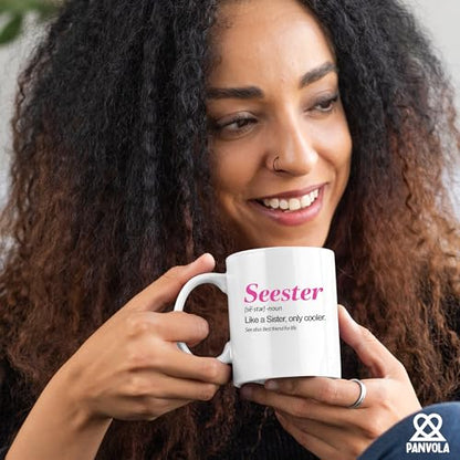 Seester Definition Sister Gifts for Women | Ceramic Coffee Mug | 11 OZ