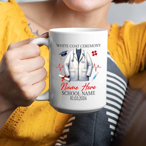 Personalized Coat Ceremony Custom Name | Customised Coffee Mug | 11 OZ