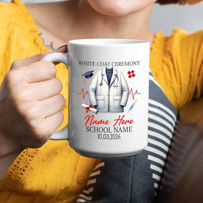 Personalized Coat Ceremony Custom Name | Customised Coffee Mug | 11 OZ