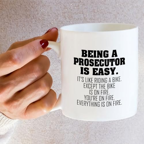 Funny Prosecutor or Humorous Sarcastic Gift | Ceramic Coffee Mug | 11 OZ