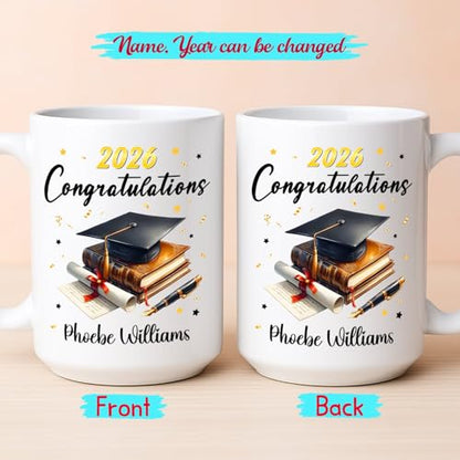 Customized Year Name Degree Graduate Unique | Customised Coffee Mug | 11 OZ