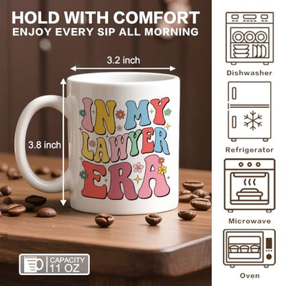 In My Lawyer Era Funny Theme for Law Student | Ceramic Coffee Mug | 11 OZ