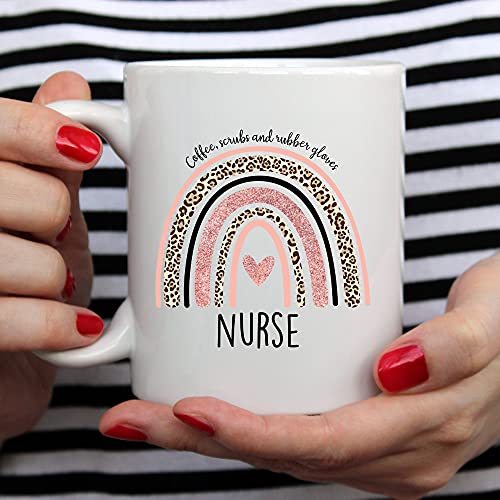 Nurse for Women Rn Nurses Practitioner Nursing | Ceramic Coffee Mug | 11 OZ