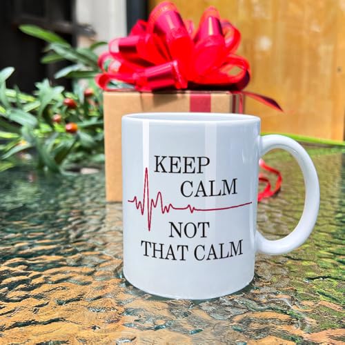 VLUG Keep Calm Not that Funny Gift for Nurse | Ceramic Coffee Mug | 11 OZ
