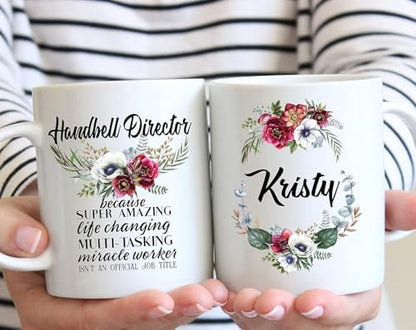 Personalized Handbell Director Miracle | Customised Coffee Mug | 11 OZ