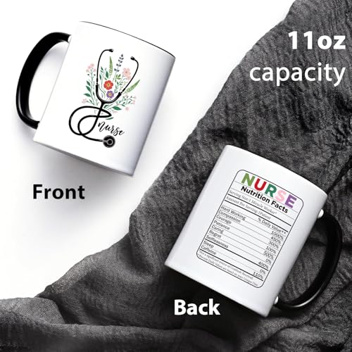 YHRJWN Nurse Gifts for Women Appreciation | Ceramic Coffee Mug | 11 OZ