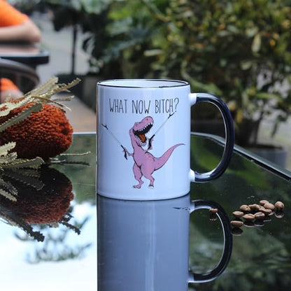 Novelty Dinosaur Birthday Gift for Besties | Ceramic Coffee Mug | 11 OZ